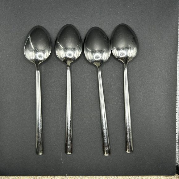 Cambridge Rachel Stainless Flatware Glossy Wide Slant Tip 10 Piece Mixed Lot - Picture 6 of 13